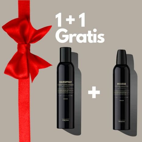 Previa Volumizing Hairspray + Gratis Previa Defining Mousse | HD-Haircare.nl